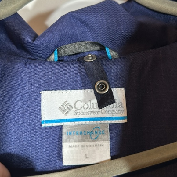 Columbia Sleet to Street 3-In-One Navy Blue & Grey Interchange Jacket - Picture 4 of 16